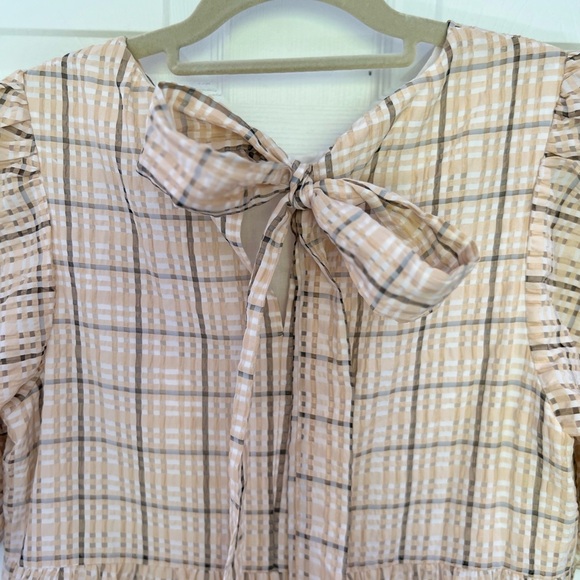 NWT English Factory Plaid Midi Dress - Picture 8 of 16